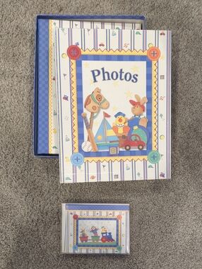 Boxed Baby Photo Album And Matching Note Cards